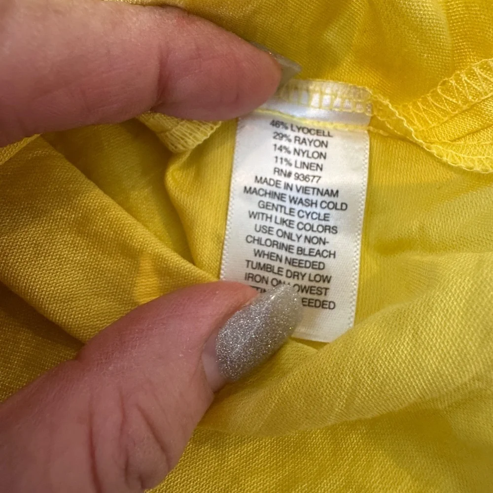 NWT Worthington Sunny Yellow Blouse